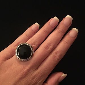 Sterling Silver Black Onyx Ring